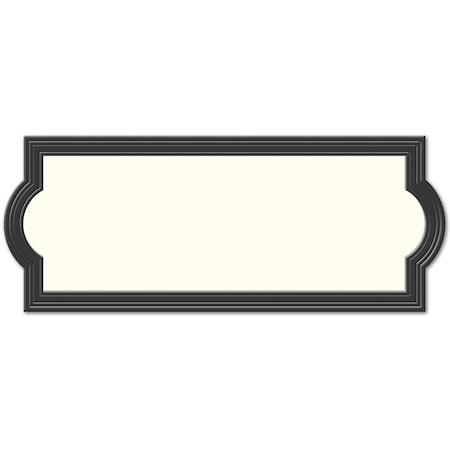 Hy-Ko Black Rect. Address Plaque 9" x 15.75", 3PK A00460